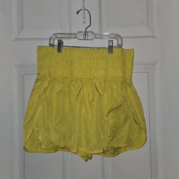 Free People Pants - Free People Movement The Way Home Yellow Shorts